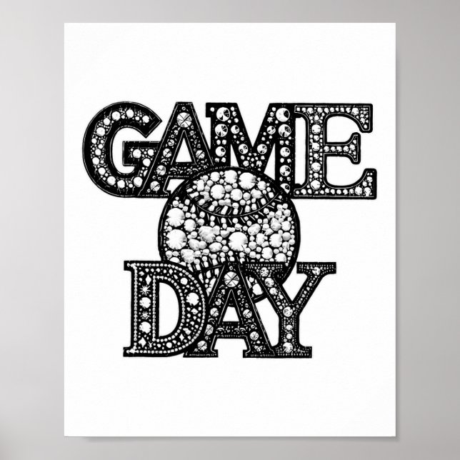 Game Day Bysebyl Kristall Bysebyl Player Sport Poster (Vorne)