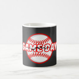 Game Day Cracked Baseball Sports Graphic Kaffeetasse