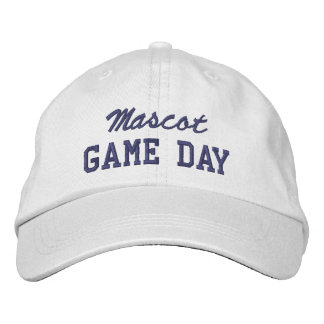 Game Day Custom Mascot or Team Name Bestickte Baseballkappe