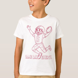 Game Day Energy! Fußball-Spieler Kids-T - Shirt