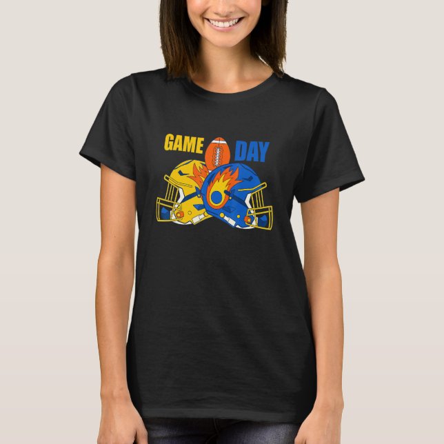 Game Day Football  Football  Football Mom Life T-Shirt (Vorderseite)