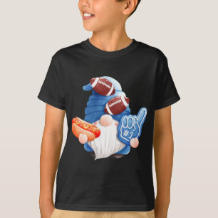 Game Day Football Gnome Touchdown Coach Vater Refe T-Shirt