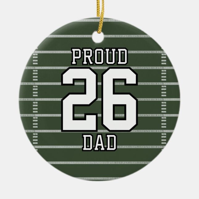 Game Day Football Keramik Ornament (Vorne)