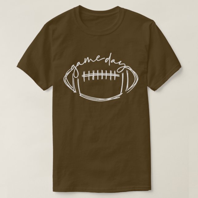 Game Day Football Niedlich Football Top6 T-Shirt (Design vorne)