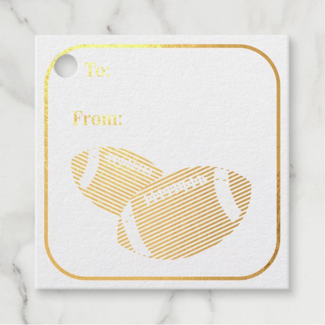 Game Day Football PERSONALISIEREN Geschenkanhänger (Vorderseite)