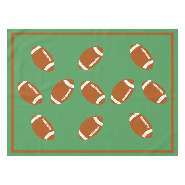 Game Day Football PERSONALISIEREN Tischdecke (Vorderseite (Horizontal))