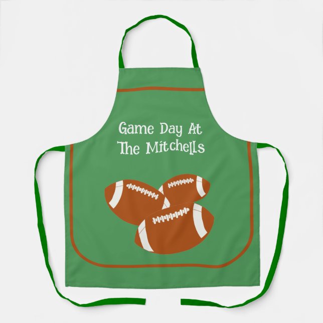 Game Day Football PERSONALIZE Unisex Schürze (Vorderseite)