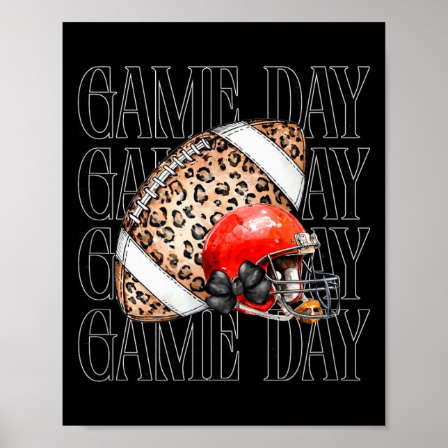 Game Day Football  Poster (Vorne)