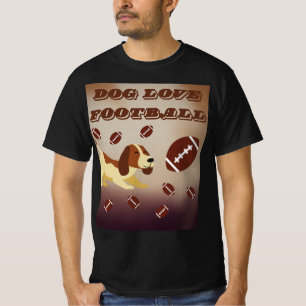 Game Day Football Saison Funny Brown Dog T-Shirt
