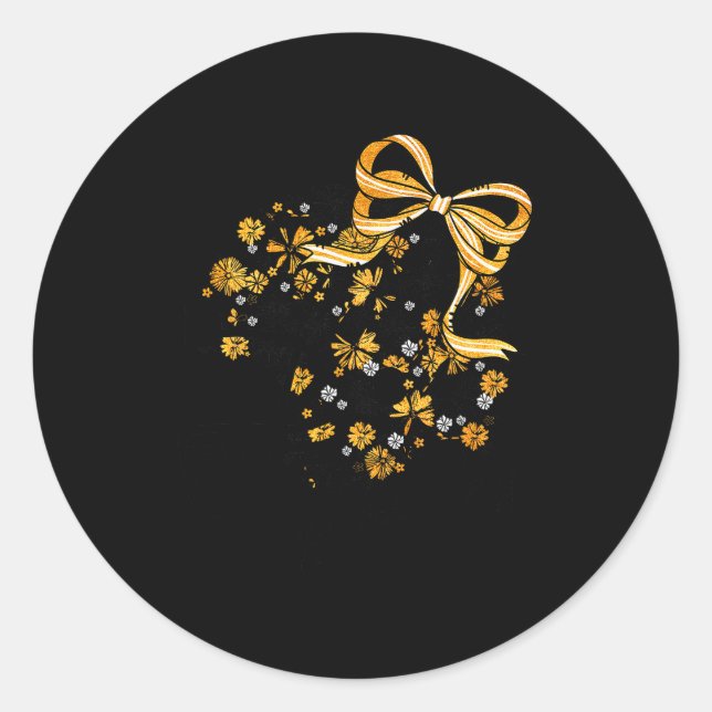 Game Day Football Season Football Mama Girl Black  Runder Aufkleber (Vorderseite)