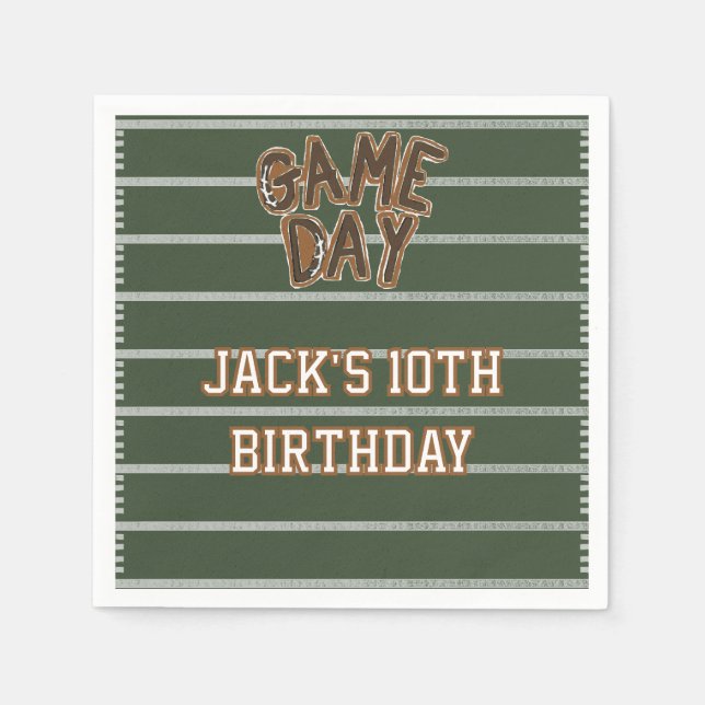 Game Day Football  Serviette (Vorderseite)