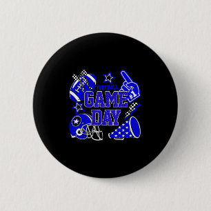 Game Day Football Touchdown Saison Girl Team Geist Button