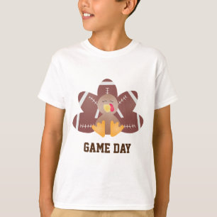 Game Day Football Türkei Feathers Brown T-Shirt