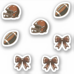 Game Day Football Vibes Aufkleber