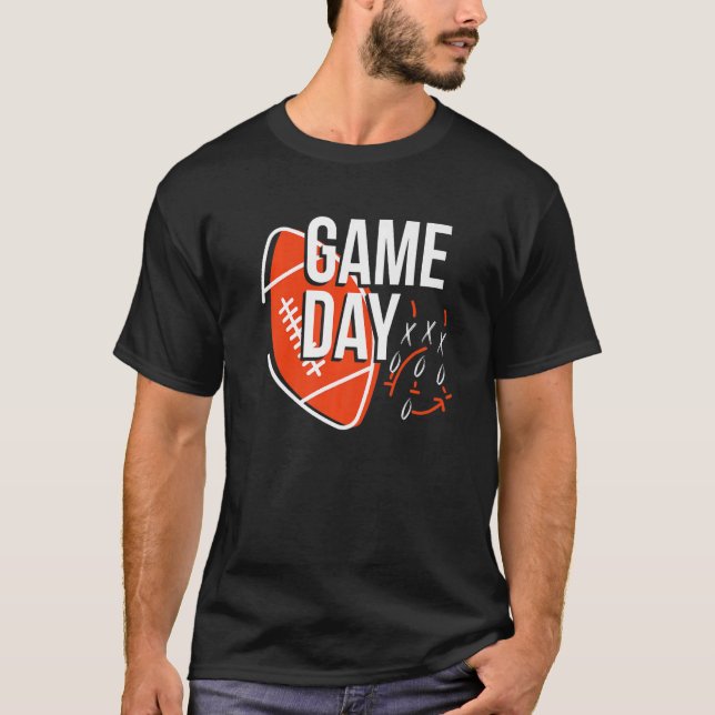 Game Day for Football Fantasy Teams T-Shirt (Vorderseite)