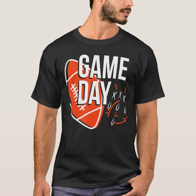 Game Day for Football Fantasy Teams T-Shirt (Vorderseite)