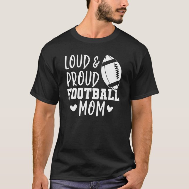 Game Day High School Football Loud and Proud Footb T-Shirt (Vorderseite)