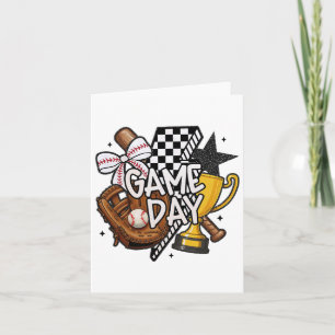 Game Day Mama Bysebyll Mom Für Frauen Mädchen Kind Karte