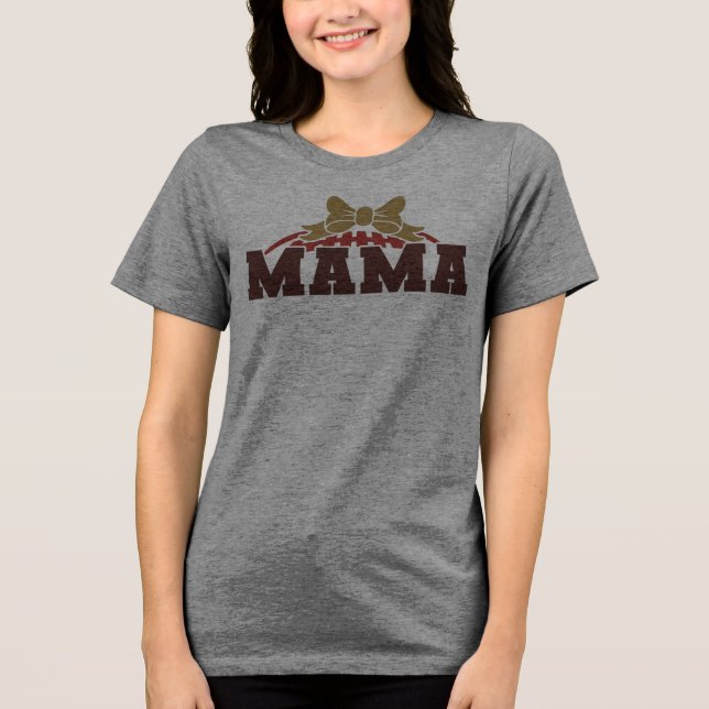 Game Day Mama - Fierce & Festival Tri-Blend Shirt (Vorderseite)