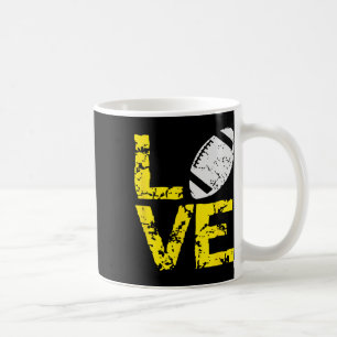 Game Day Not leidende T-Shirts Grunge Liebe Fußbal Kaffeetasse