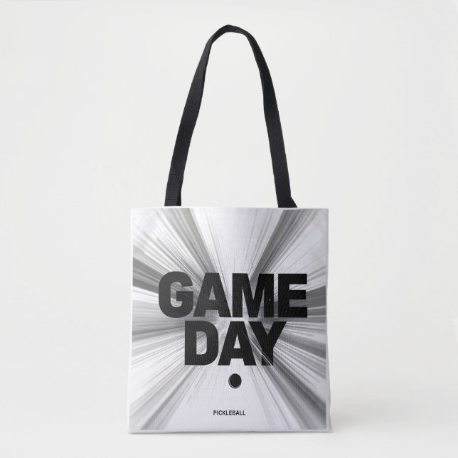 Game Day Pickleball Schulter-Tote-Tasche | Minimal (Vorderseite)