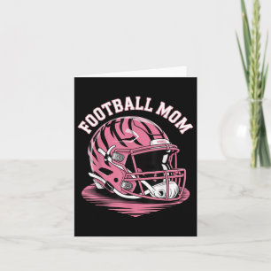 Game Day Pink Football Mama Energie Helm Pink Leop Karte