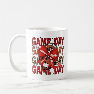 Game Day Red Fußballtrikot – Kräftig & Komfortabel Kaffeetasse