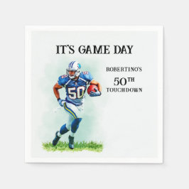 Game Day Running American Football 50. Geburtstag Serviette