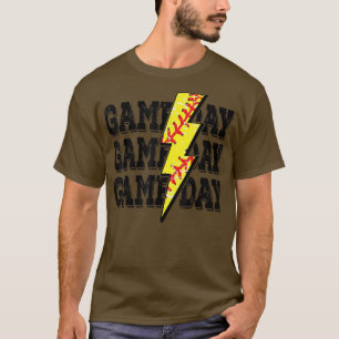 Game Day Softball, Softball Player Vintages Gesche T-Shirt