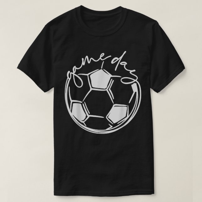 Game Day , Sports Parent , Soccer Mom  T-Shirt (Design vorne)