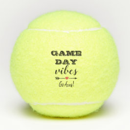 Game Day Vibes Team Herzlicher Personalisierter Na Tennisbälle