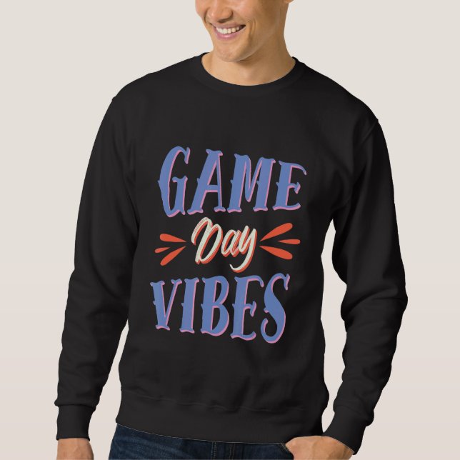 Game Day Vibes Volleyball Team Sweatshirt (Vorderseite)