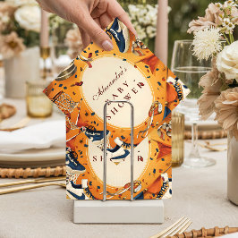 Game Day Vintage Basketball Baby Shower Serviette