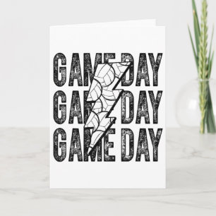 Game Day Volleyll Blitzschlag Volleyll Mama Papa Karte