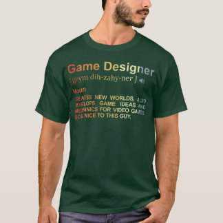 Game Designer Definition Retro T-Shirt