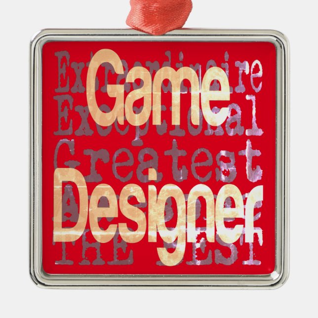 Game Designer Extraordinator Ornament Aus Metall (Vorne)