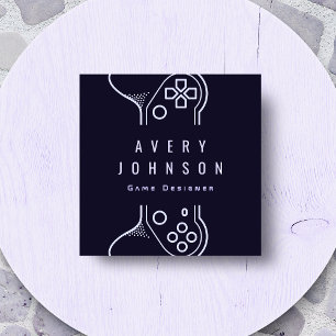 Game Designer Gamer Game Tester für kreatives Vide Quadratische Visitenkarte