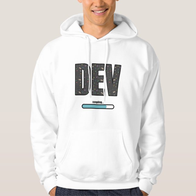 Game Dev Compiling - Blue Compiling Hoodie (Vorderseite)