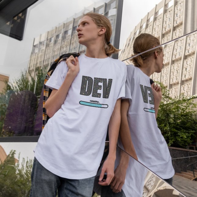 Game Dev Compiling - Blue Compiling T-Shirt (Von Creator hochgeladen)