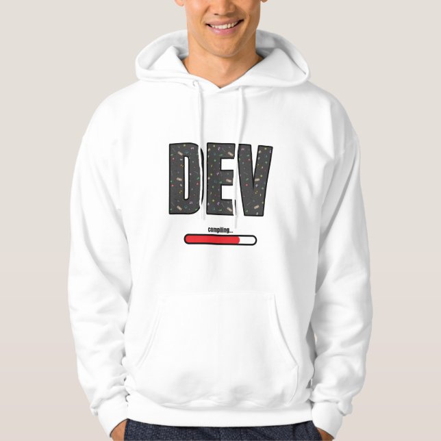 Game Dev Compiling - Red Compiling Hoodie (Vorderseite)