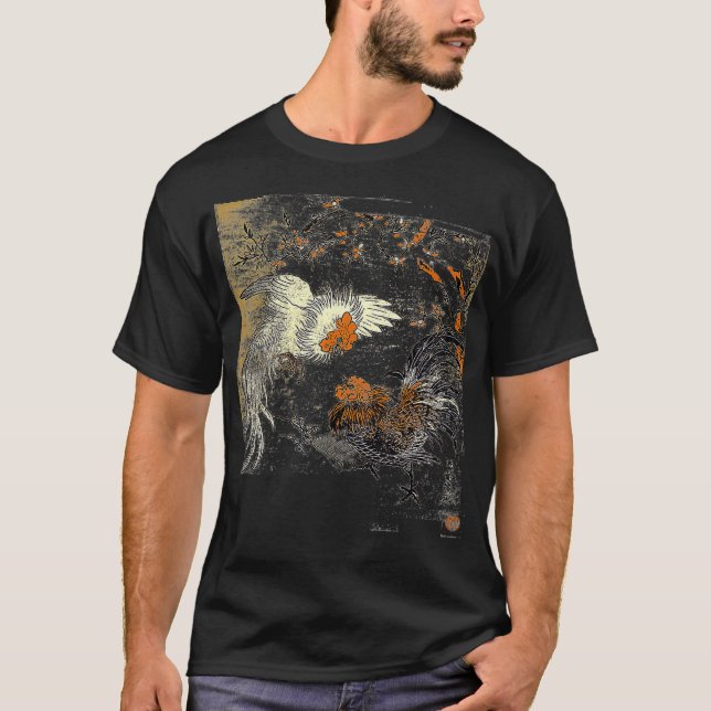 Game Fowl Fighting Roosters Cockfighting vintage  T-Shirt (Vorderseite)