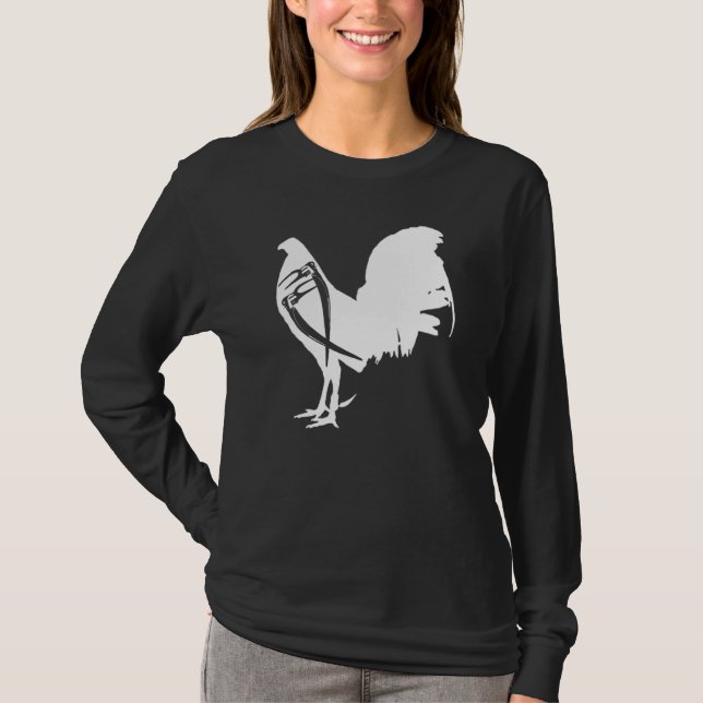 Game Fowl Gallegos Rooster Chicken White soy galle T-Shirt (Vorderseite)