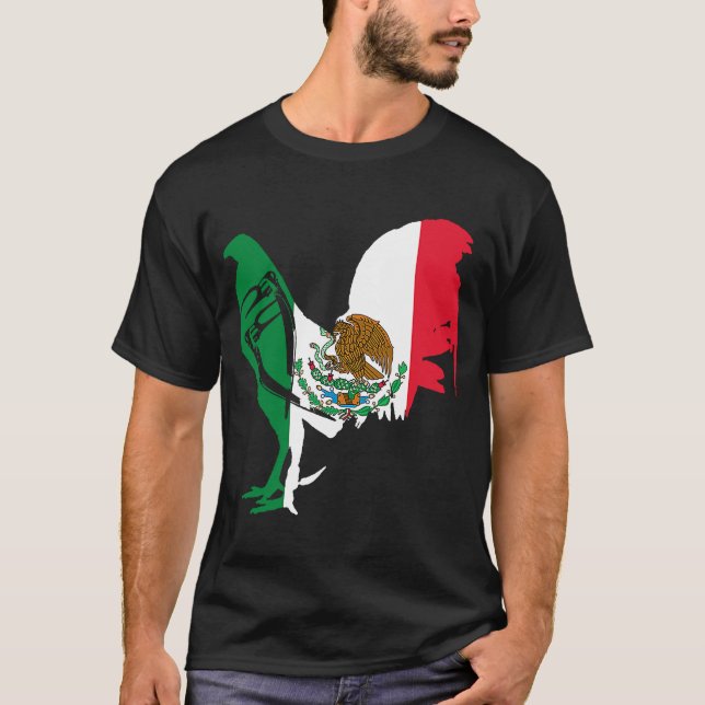 Game Fowl Mexico Gaffelroster Gamefow T-Shirt (Vorderseite)