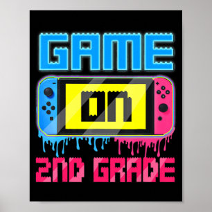 Game-Gamer der zweiten Klasse zurück zur Schule Poster