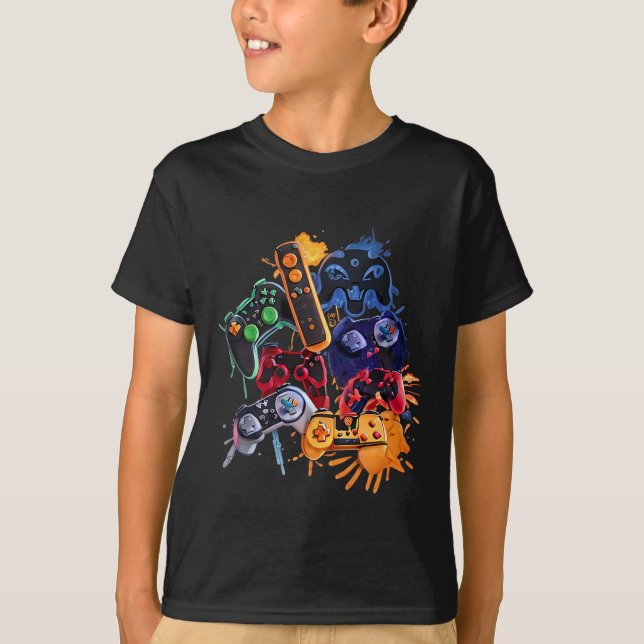 Game-Kontrolle Alle Dinge Video-Game-Controller T-Shirt (Vorderseite)