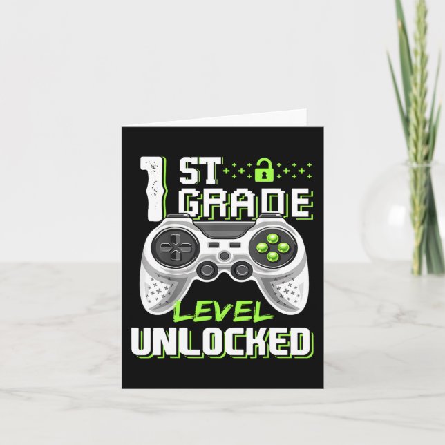 Game-Level am ersten Schultag Karte (Vorderseite)