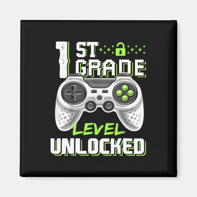 Game-Level am ersten Schultag Magnet (Vorne)