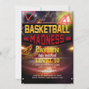 Game Level Up Gamer Birthday Einladung