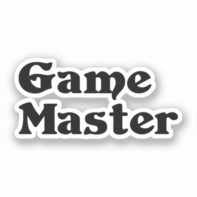 Game Master Aufkleber (Vorderseite)
