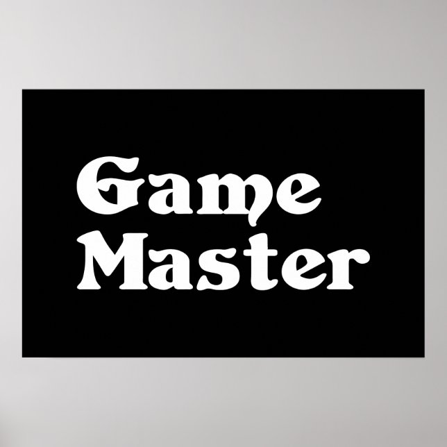 Game Master Poster (Vorne)